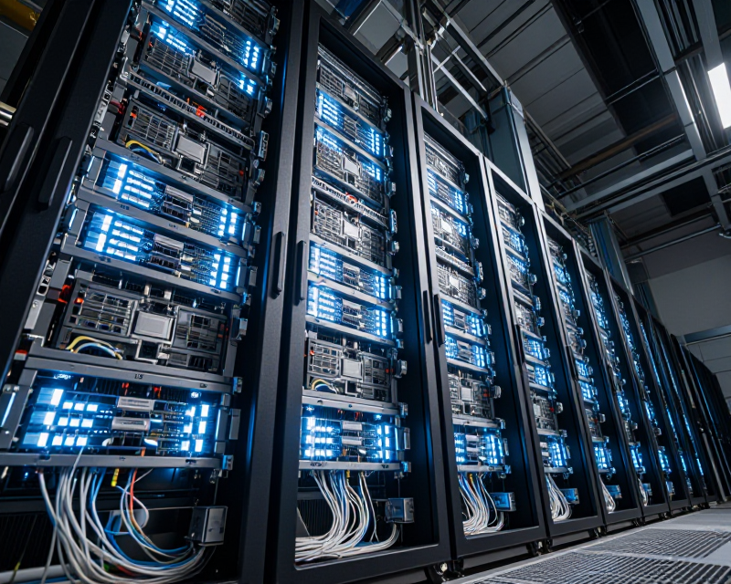 Futuristic AI Data Center in South Korea