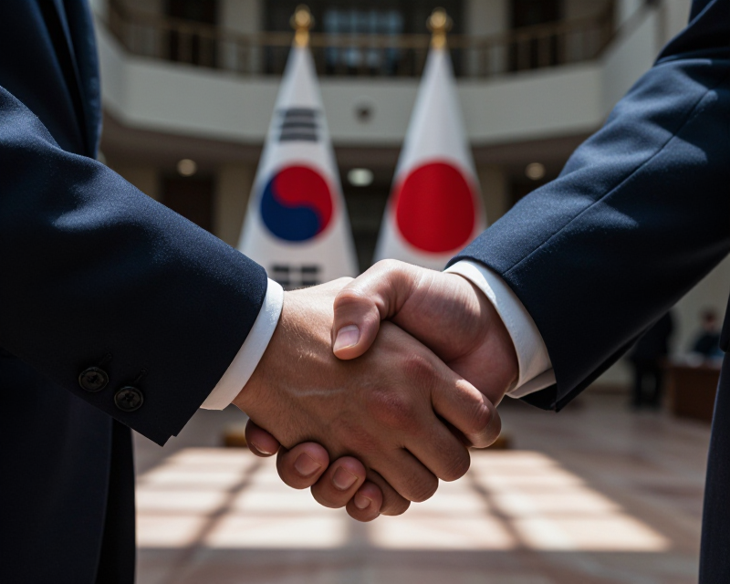 Diplomatic Summit Symbolism