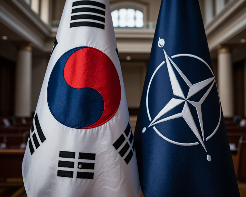 Diplomatic meeting atmosphere
