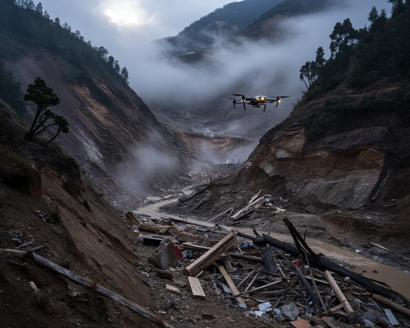 Nepal Flood Search Scene