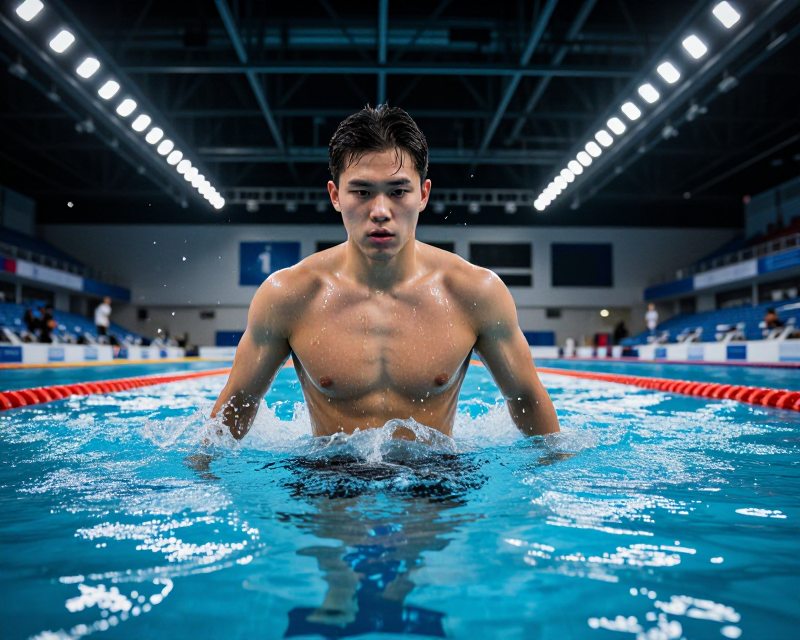 Cinematic Swimming Victory