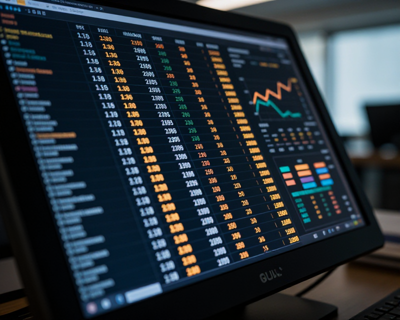 Financial Market Data Display