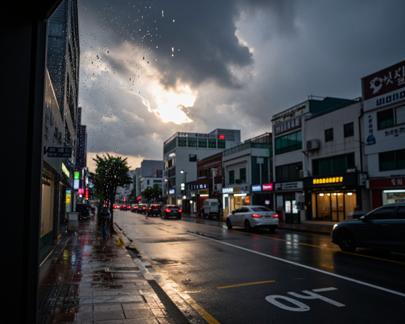 South Korean Urban Weather Atmosphere