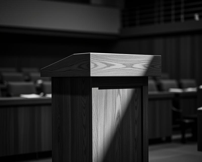 Political Podium Shadow