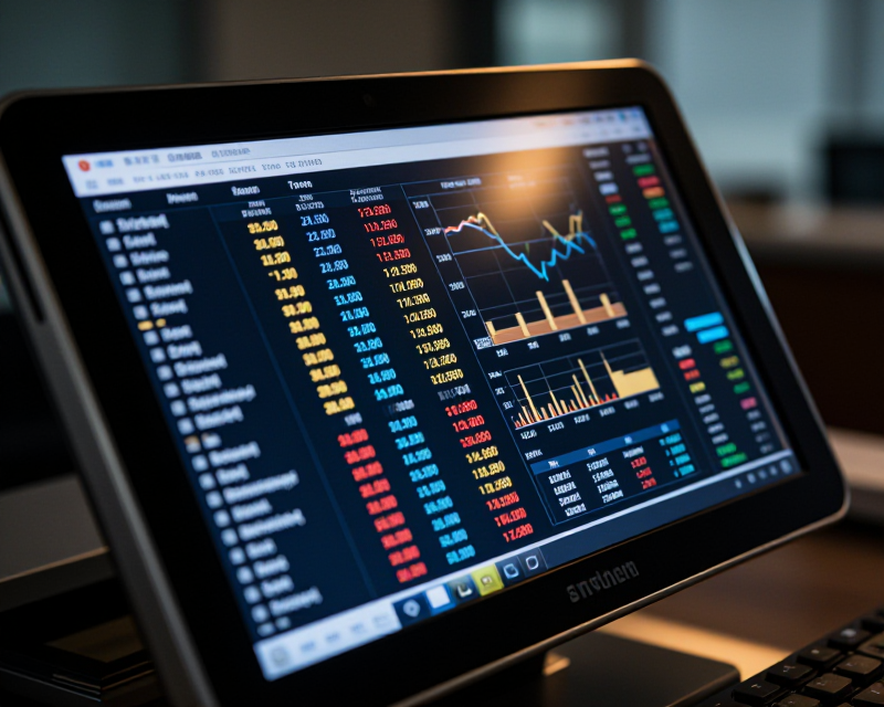 Financial Market Data Display