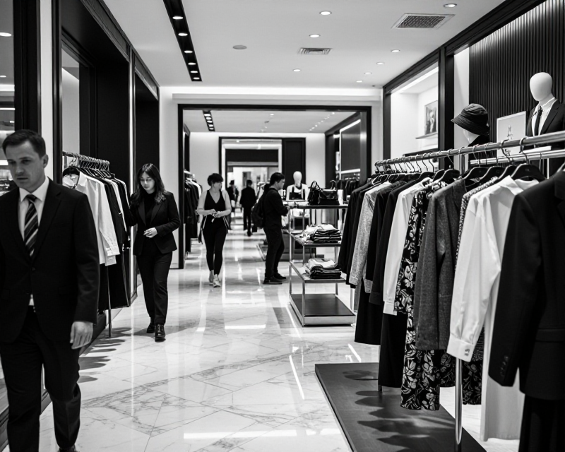 Modern Korean Luxury Shopping Atmosphere